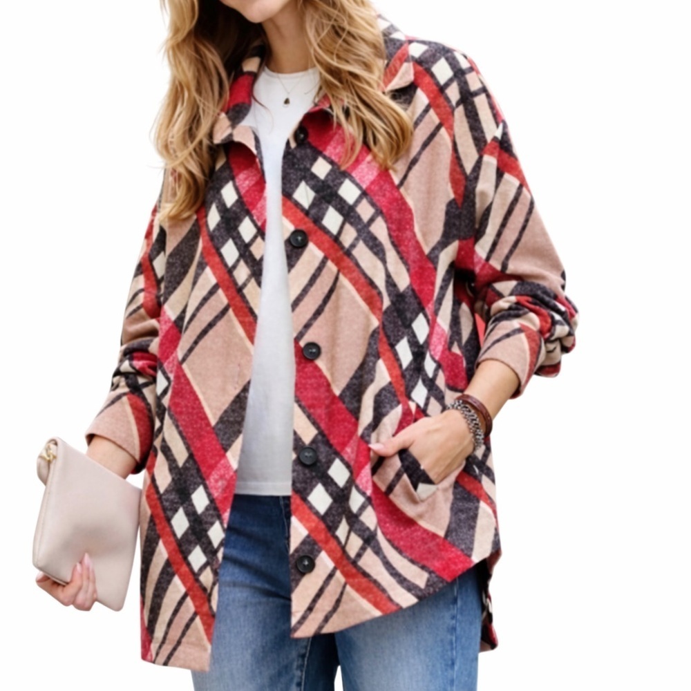 Zenana Plaid Shacket